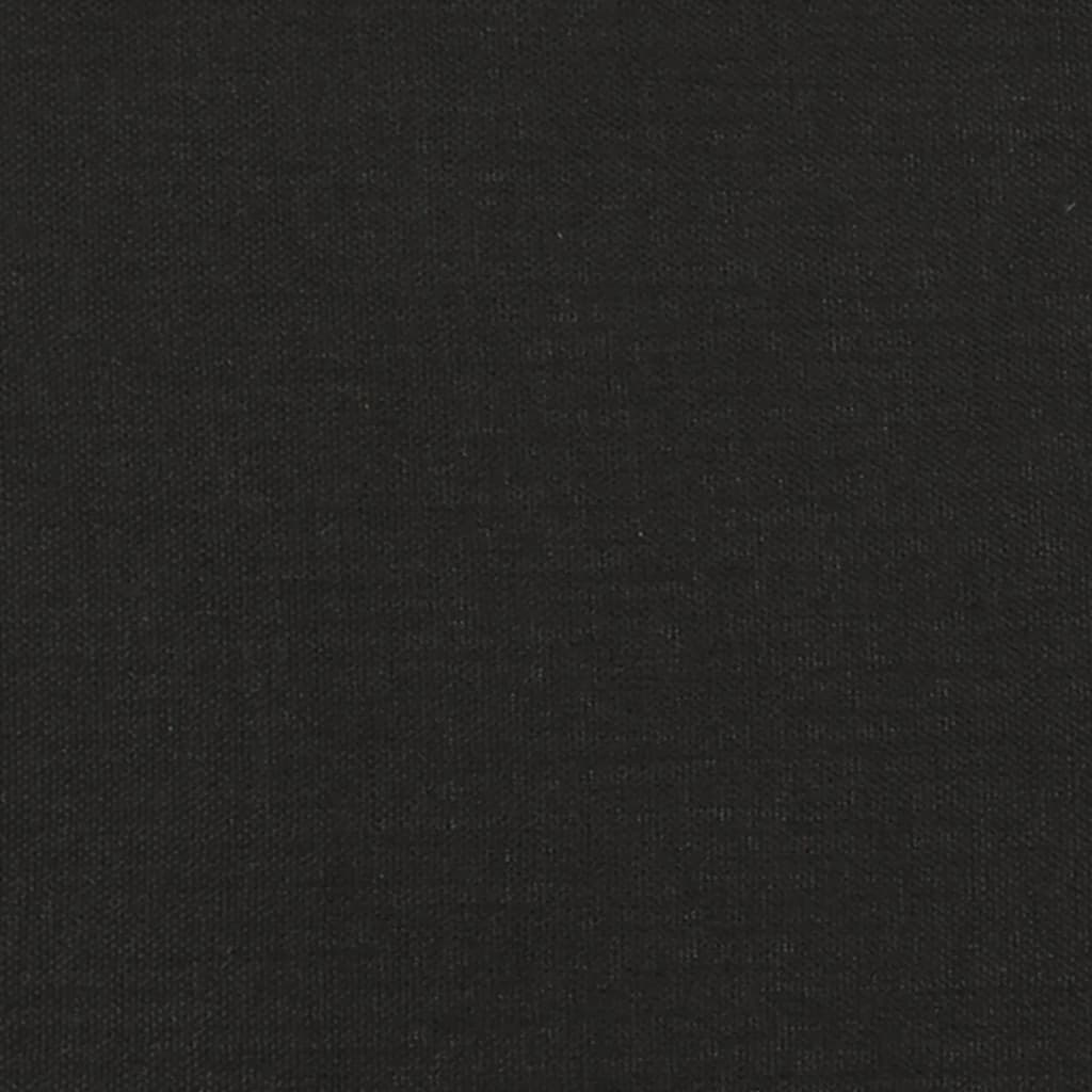 Fotoliu canapea cu taburet, negru, 60 cm, material textil