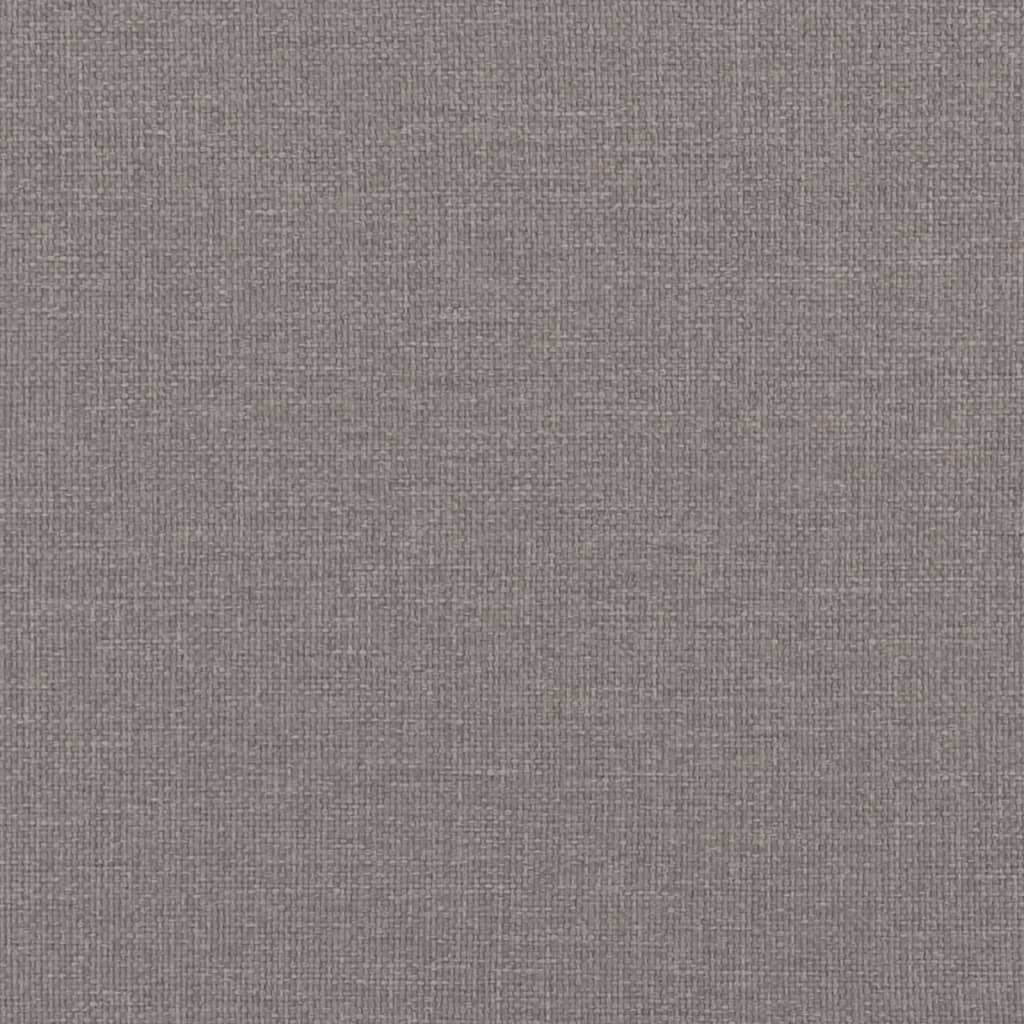 Set de canapea cu perne, 2 piese, gri taupe, material textil