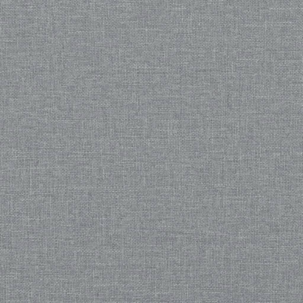 Set de canapele cu perne, 2 piese, gri deschis, textil