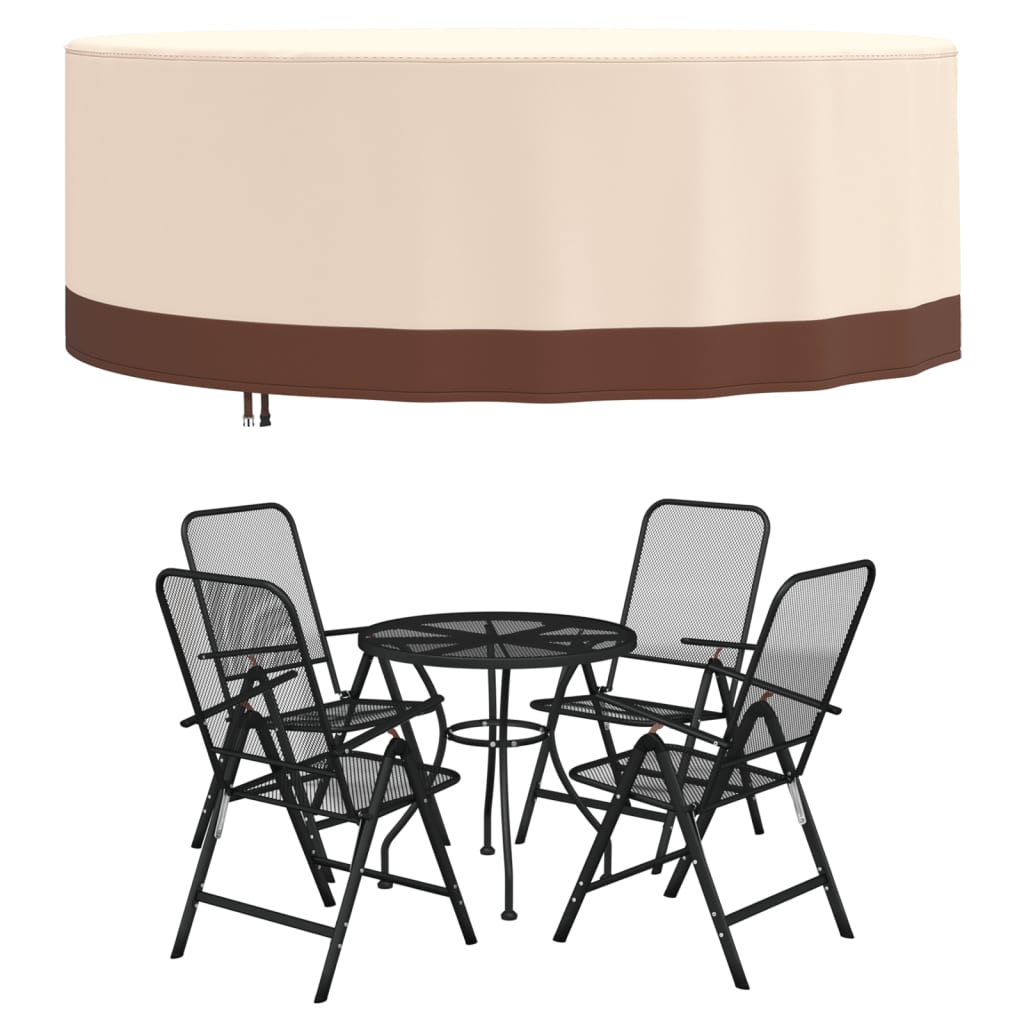 Huse mobilier de grădină, 2 buc., Ø 244x71 cm, Oxford 600D