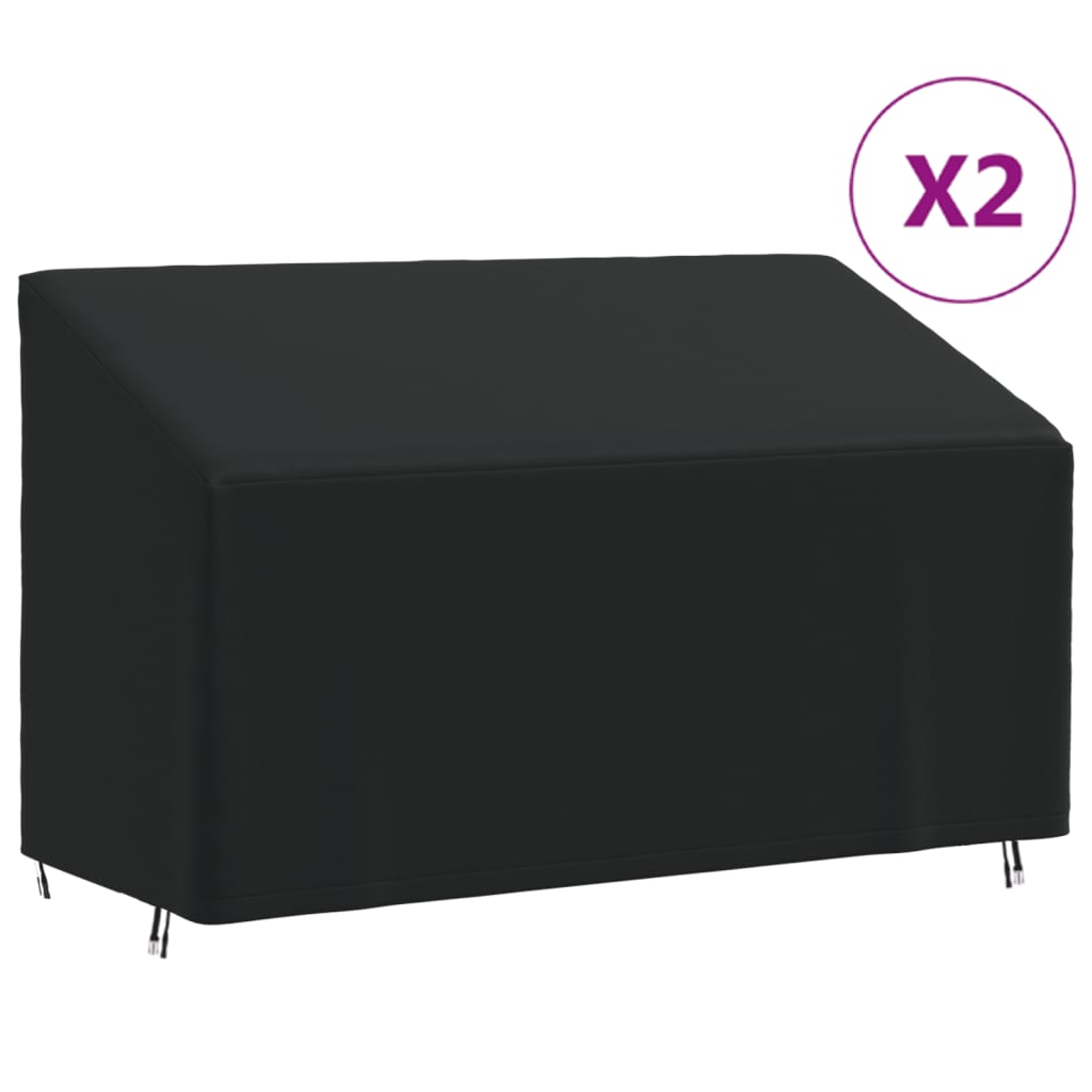Huse banchete cu 3 locuri, 2 buc., 165x70x65/94 cm, Oxford 420D
