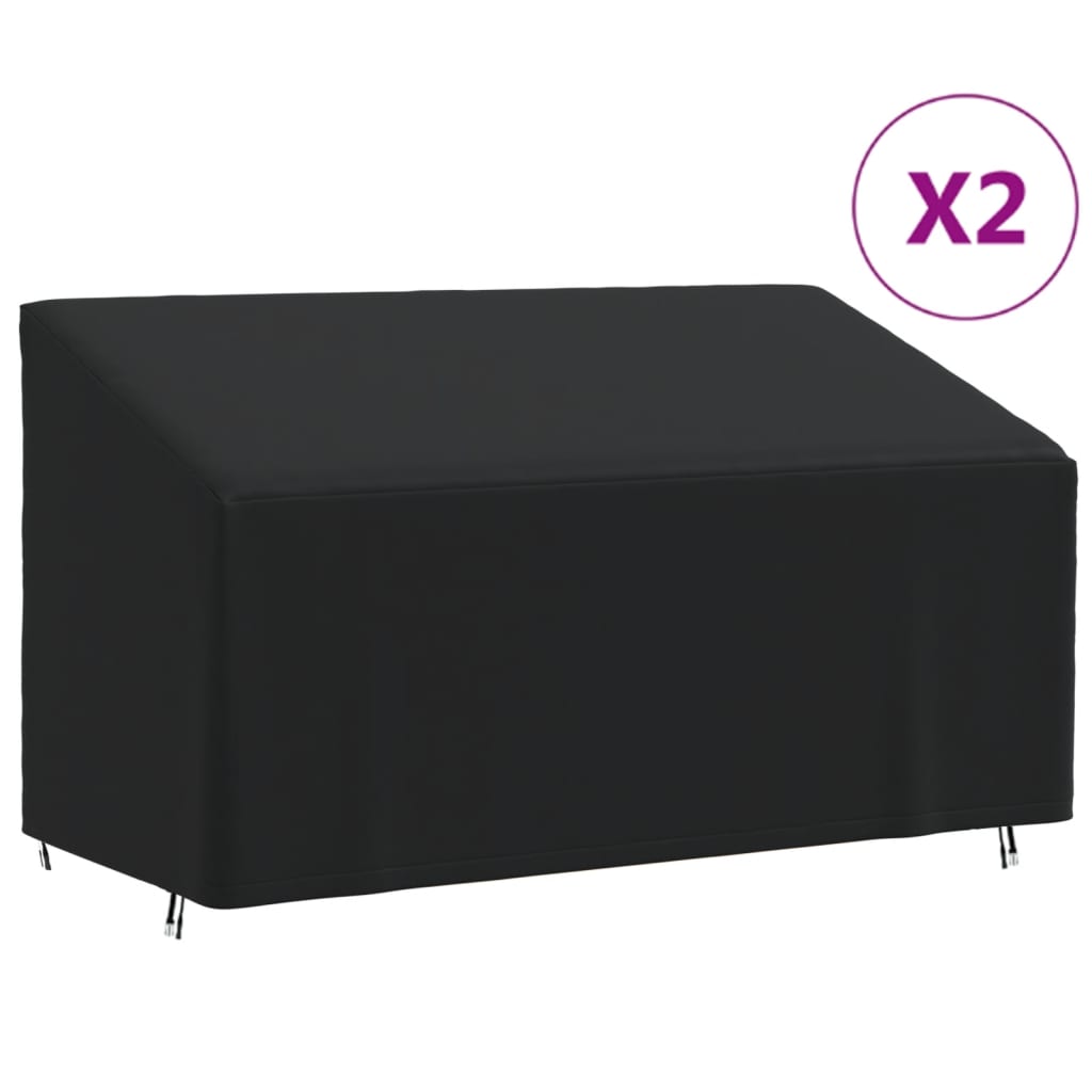 Huse banchete cu 3 locuri, 2 buc., 175x85x68/94 cm, Oxford 420D