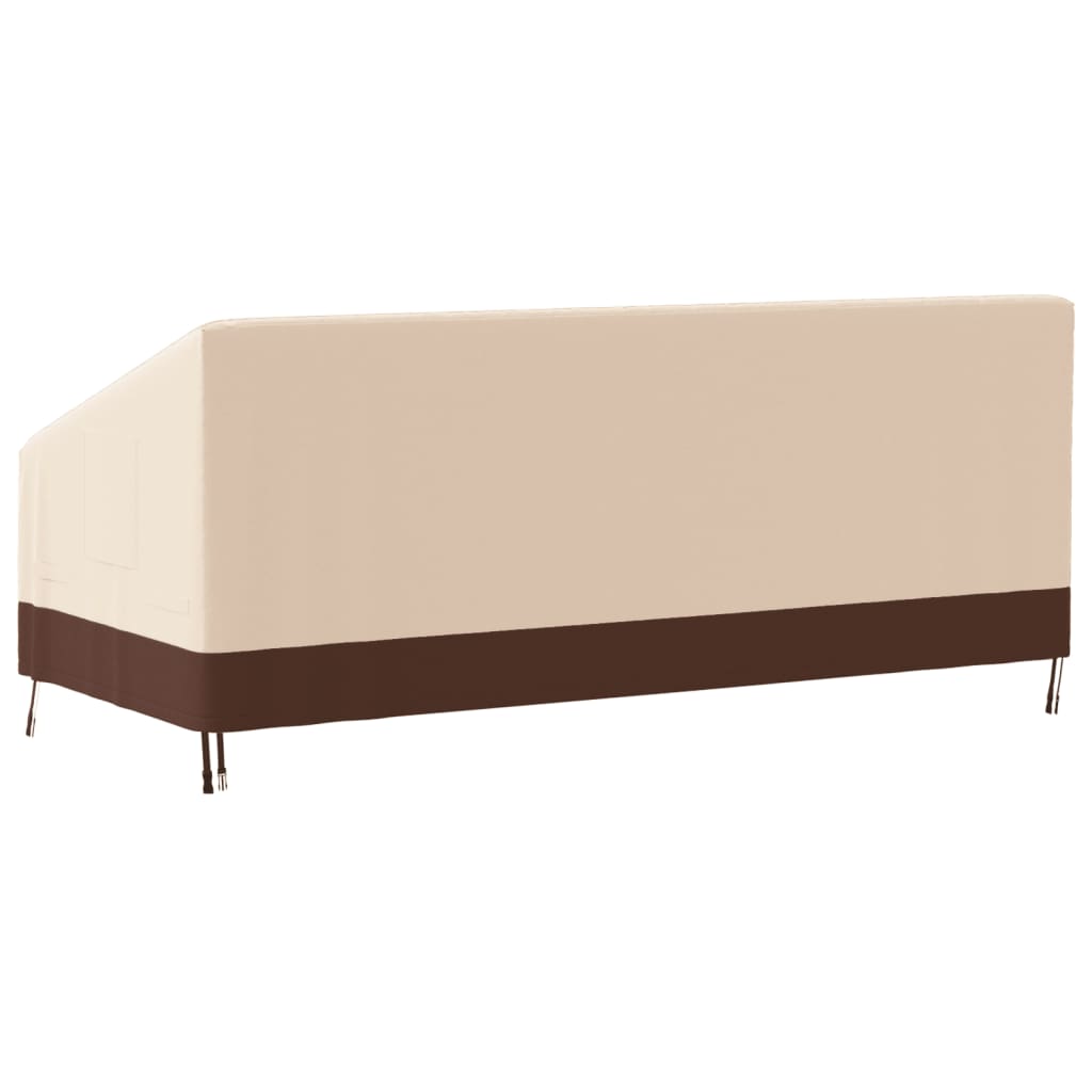 Huse banchete cu 3 locuri, 2 buc., 204x86x48/73 cm, Oxford 600D