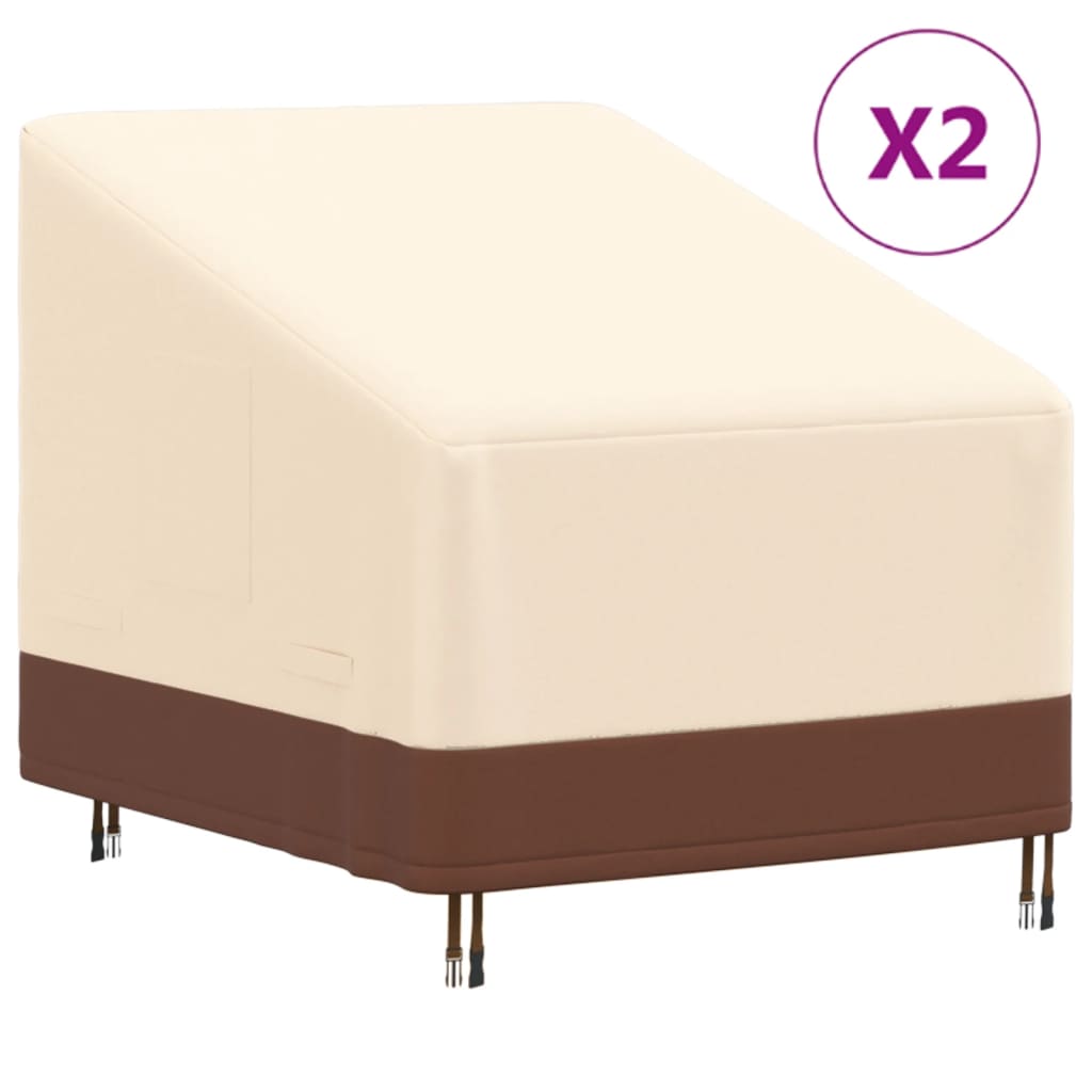 Huse șezlong de grădină, 2 buc., 79x97x48/74cm, Oxford 600D