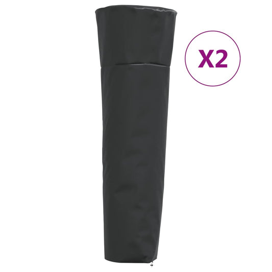 Huse încălzitoare formă piramidă 2 buc. 86x47x241cm Oxford 420D