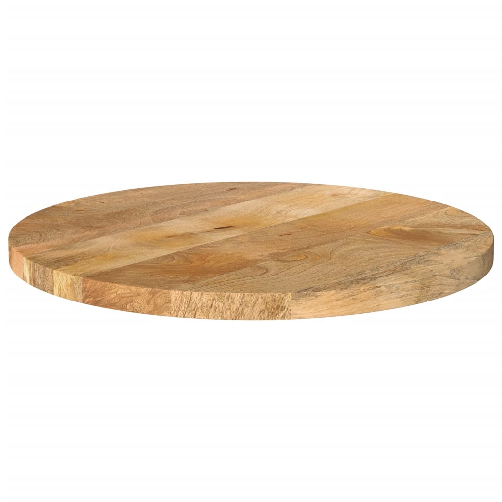 Blat de masă rotund, Ø 60x2,5 cm, lemn masiv de mango brut