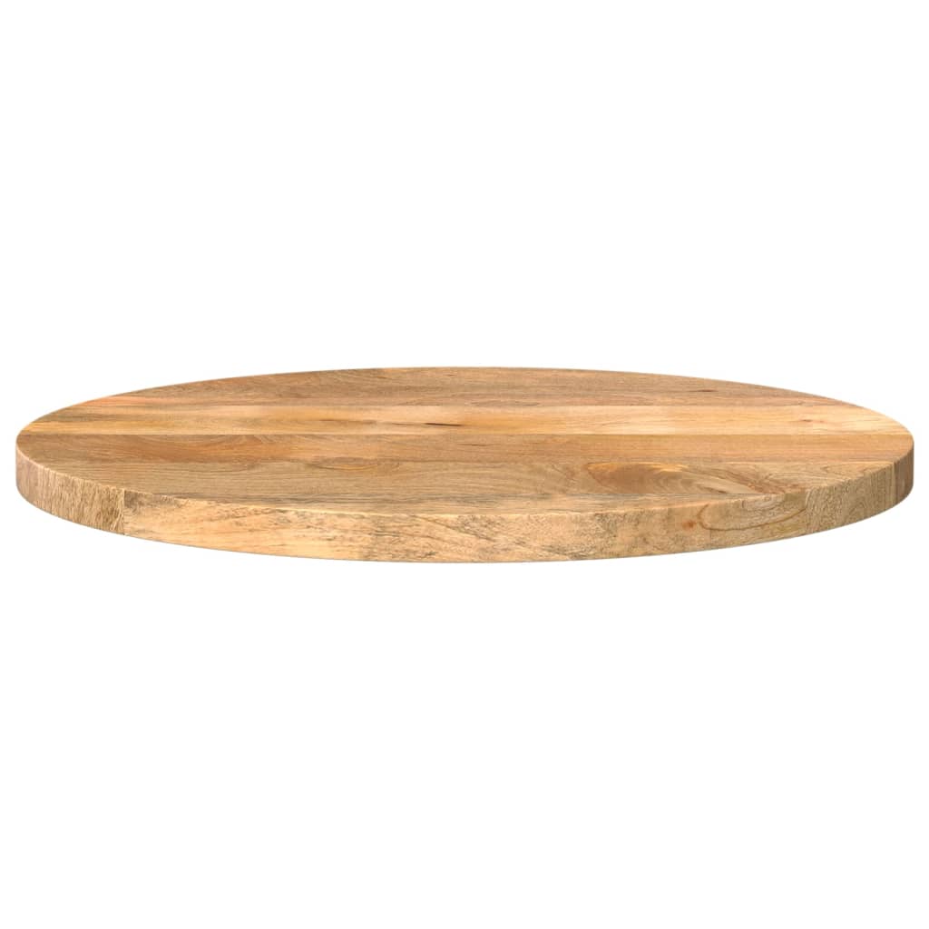 Blat de masă rotund, Ø 60x2,5 cm, lemn masiv de mango brut
