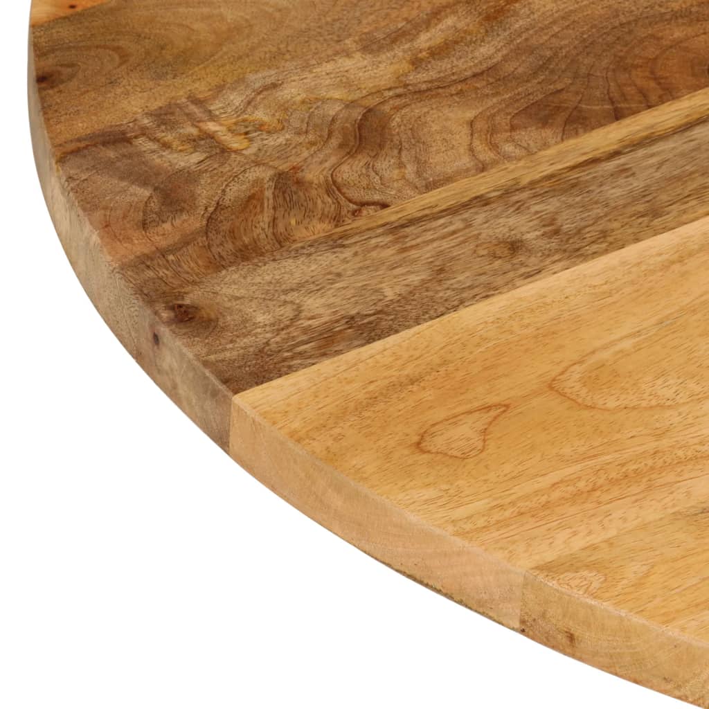 Blat de masă rotund, Ø 60x2,5 cm, lemn masiv de mango brut