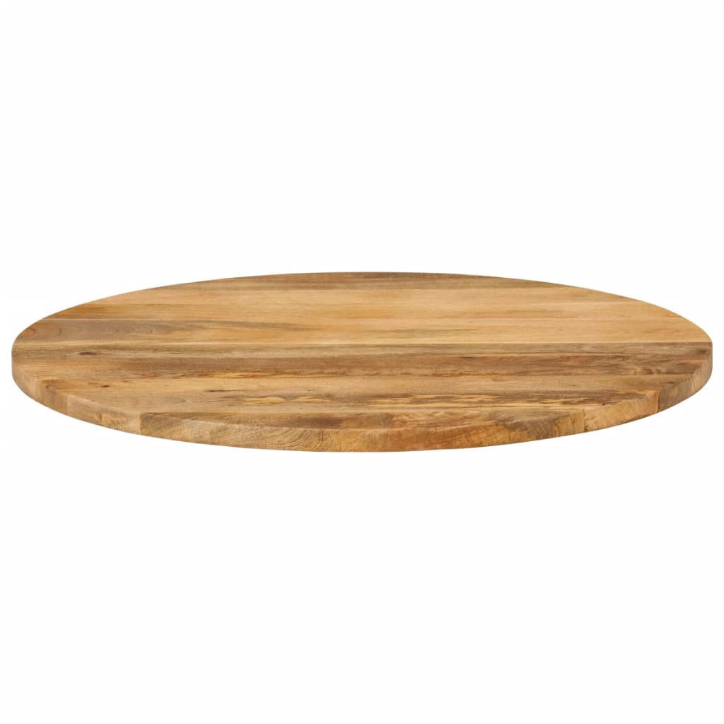 Blat de masă rotund, Ø 90x2,5 cm, lemn masiv de mango brut