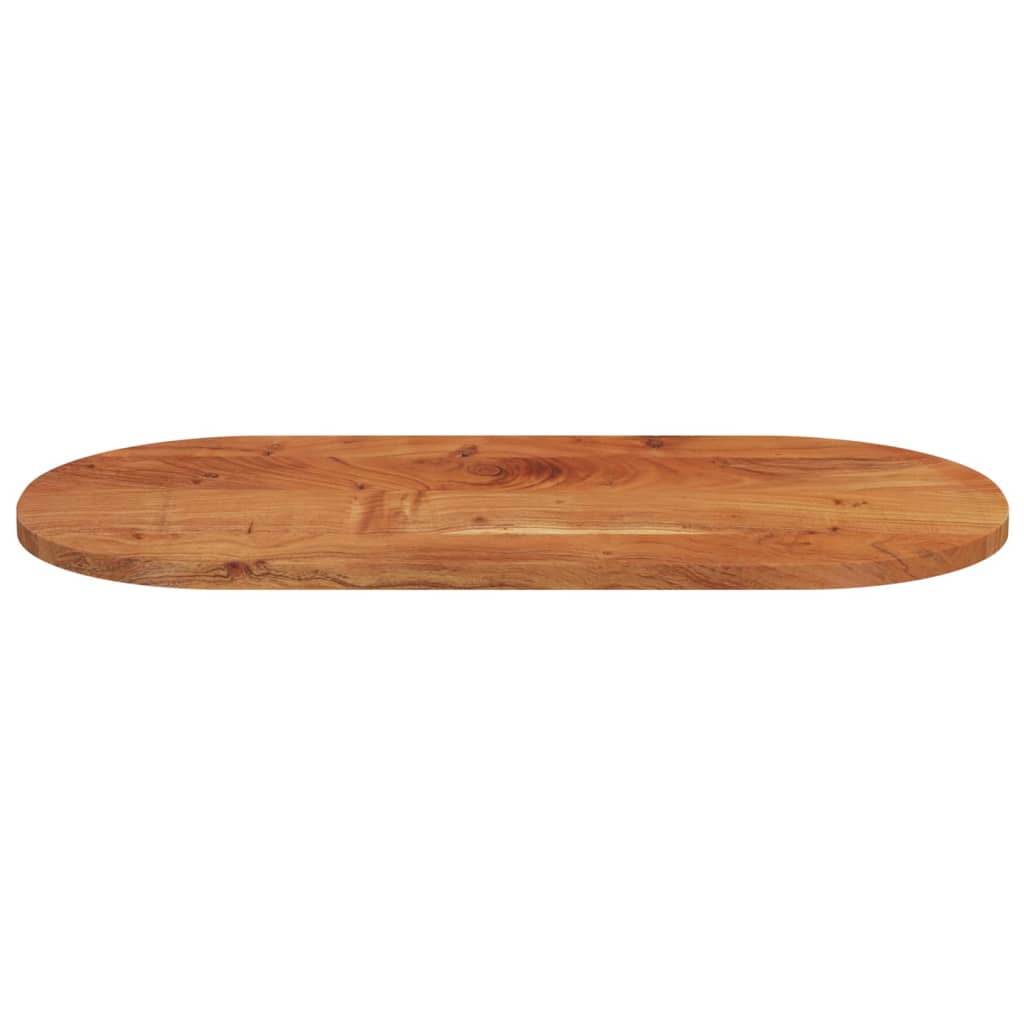 Blat de masă oval, 100x50x3,8 cm, lemn masiv de acacia