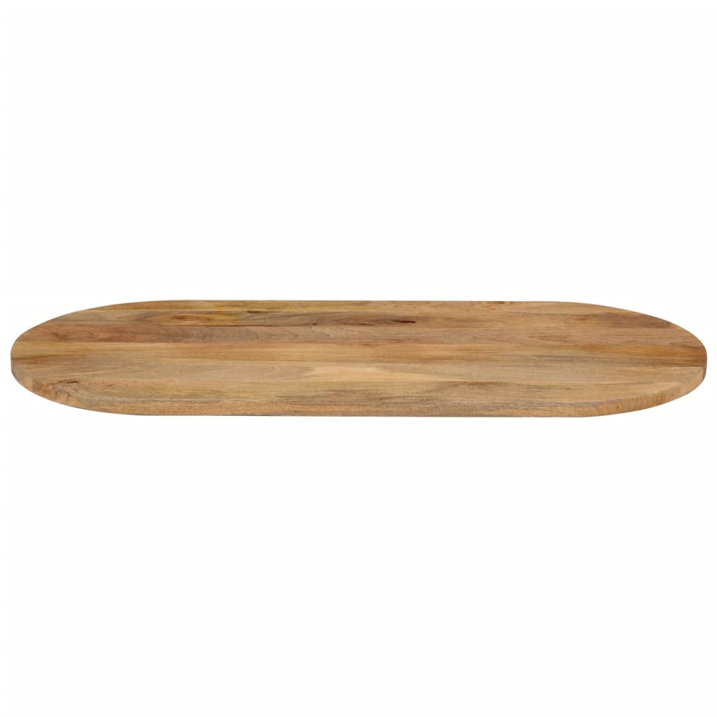 Blat de masă oval, 100x50x3,8 cm, lemn masiv de mango