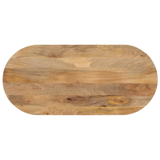 Blat de masă oval, 110x50x3,8 cm, lemn masiv de mango