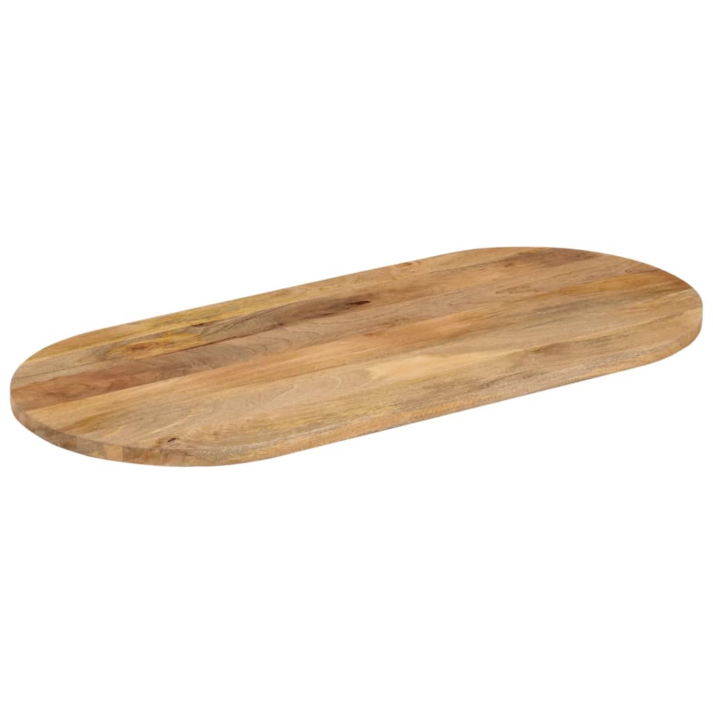 Blat de masă oval, 110x50x3,8 cm, lemn masiv de mango