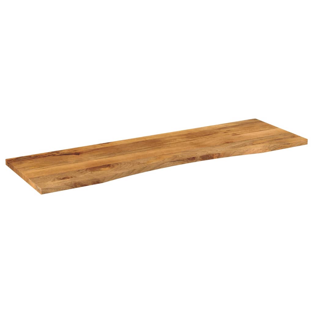 Blat birou cu decupaj curbat 160x50x2,5cm lemn masiv mango brut