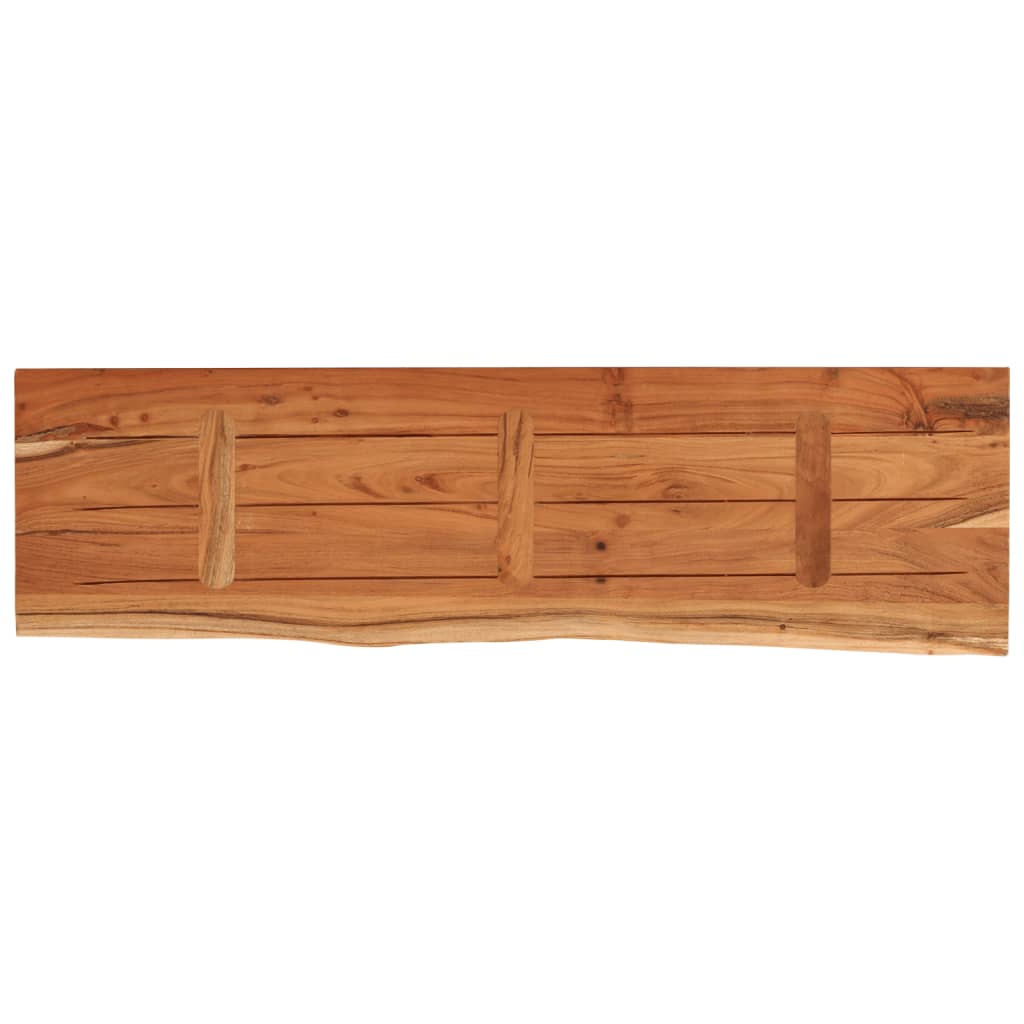 Blat masă 120x40x2,5 cm dreptunghiular lemn acacia margine vie