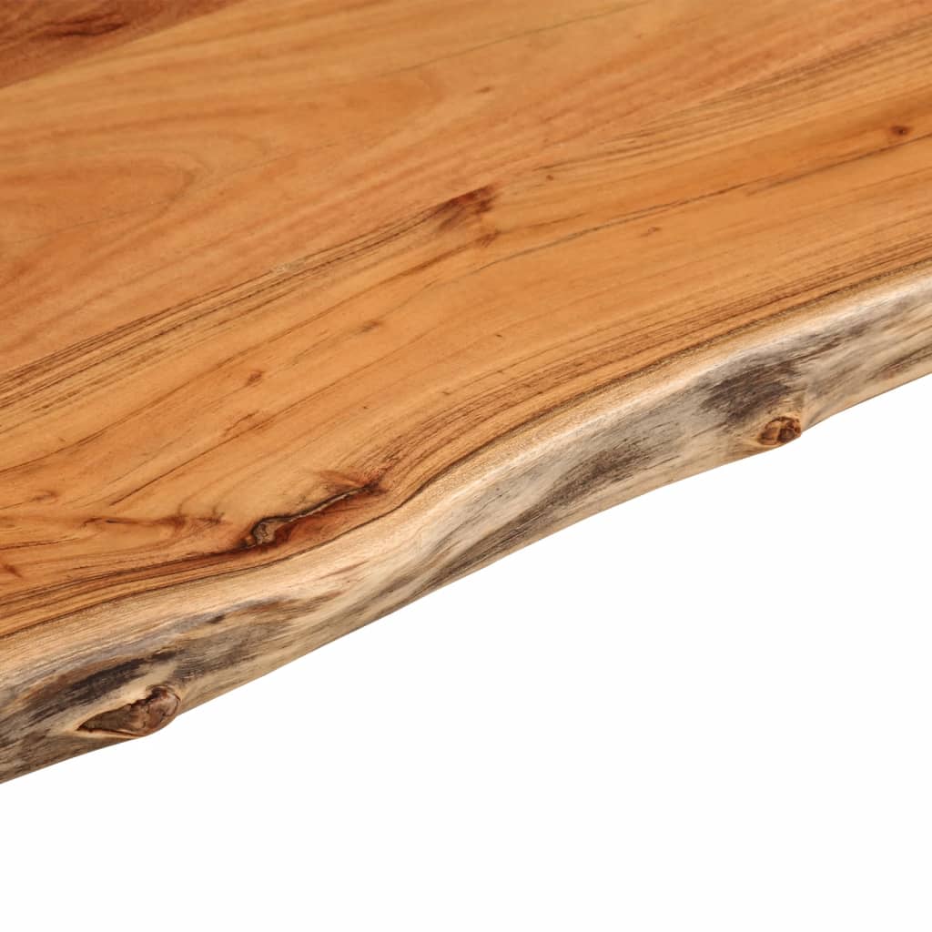 Blat masă 80x40x3,8 cm dreptunghiular lemn acacia margine vie