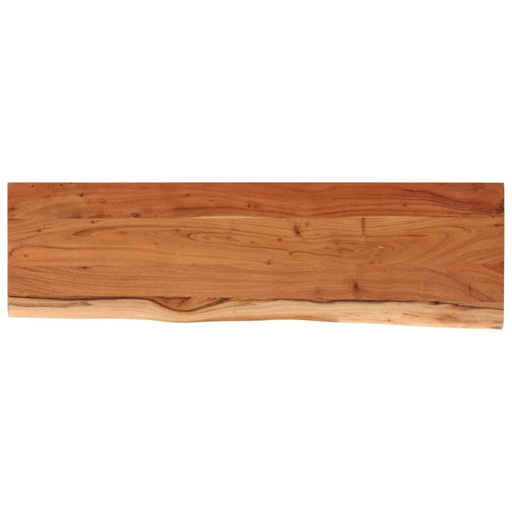 Blat masă 120x40x3,8 cm dreptunghiular lemn acacia margine vie
