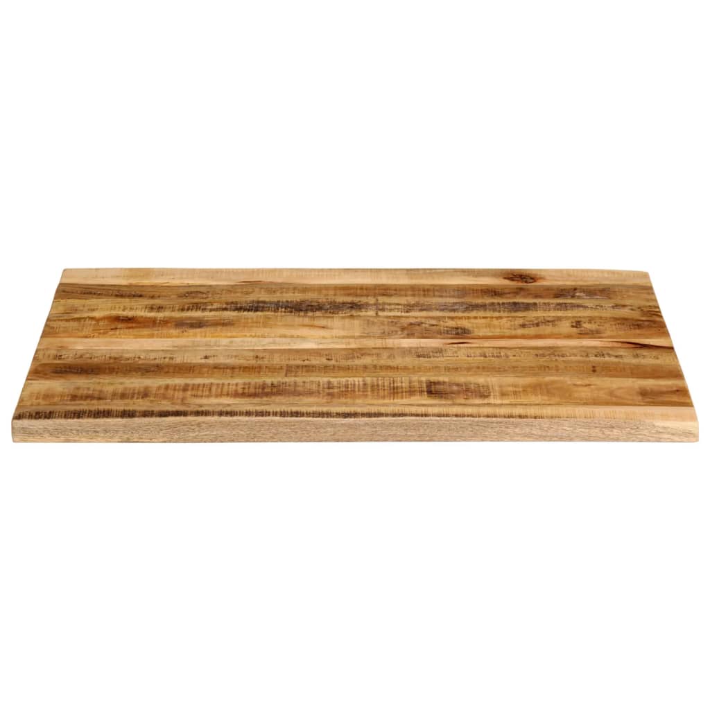 Blat de masă margine naturală, 100x80x2,5 cm, lemn masiv mango