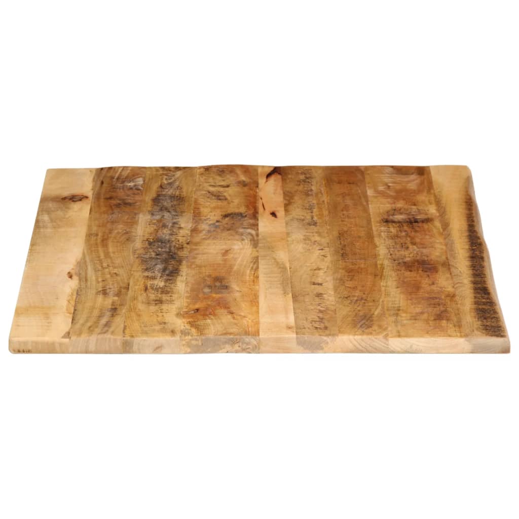 Blat de masă margine naturală, 100x80x2,5 cm, lemn masiv mango