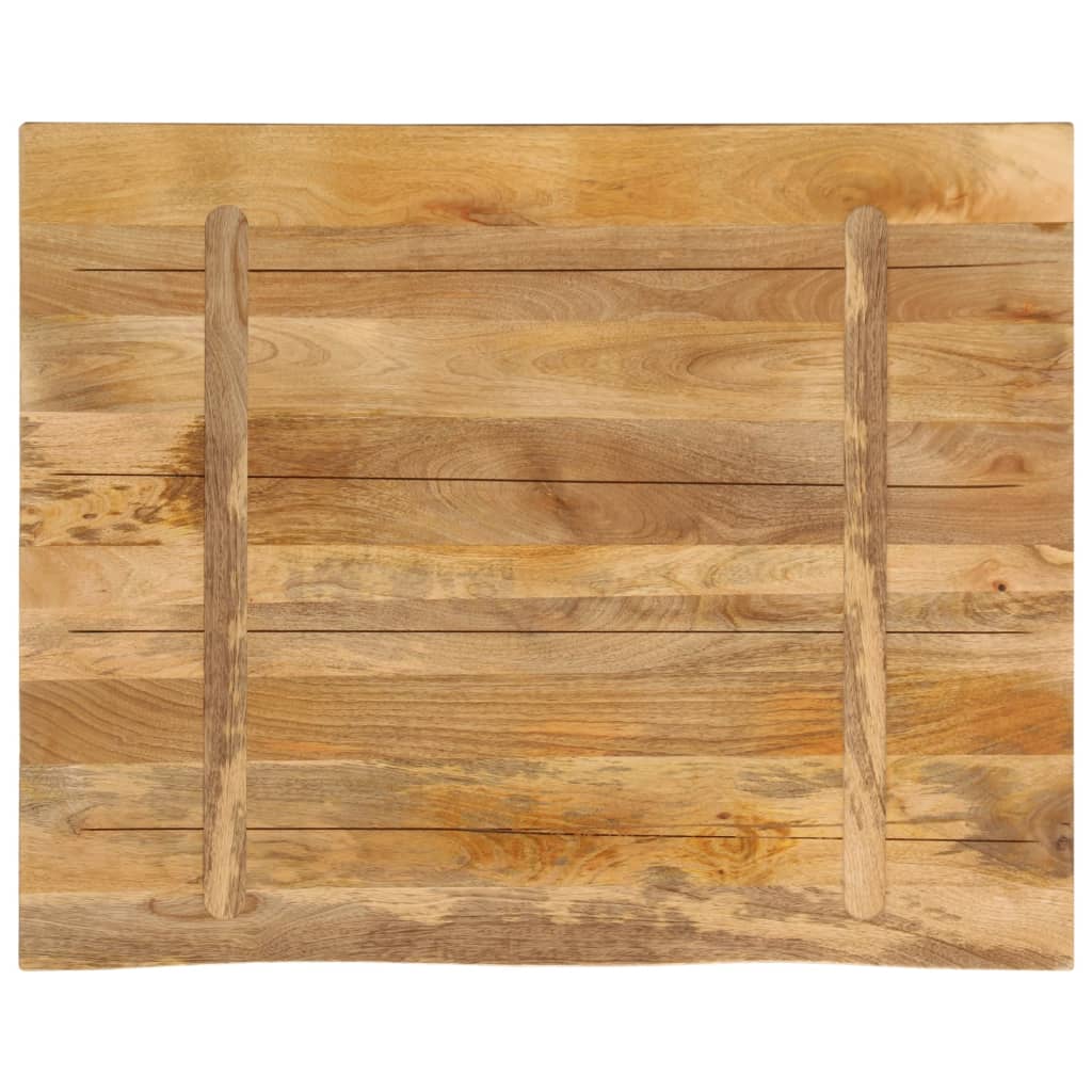 Blat de masă margine naturală, 100x80x2,5 cm, lemn masiv mango