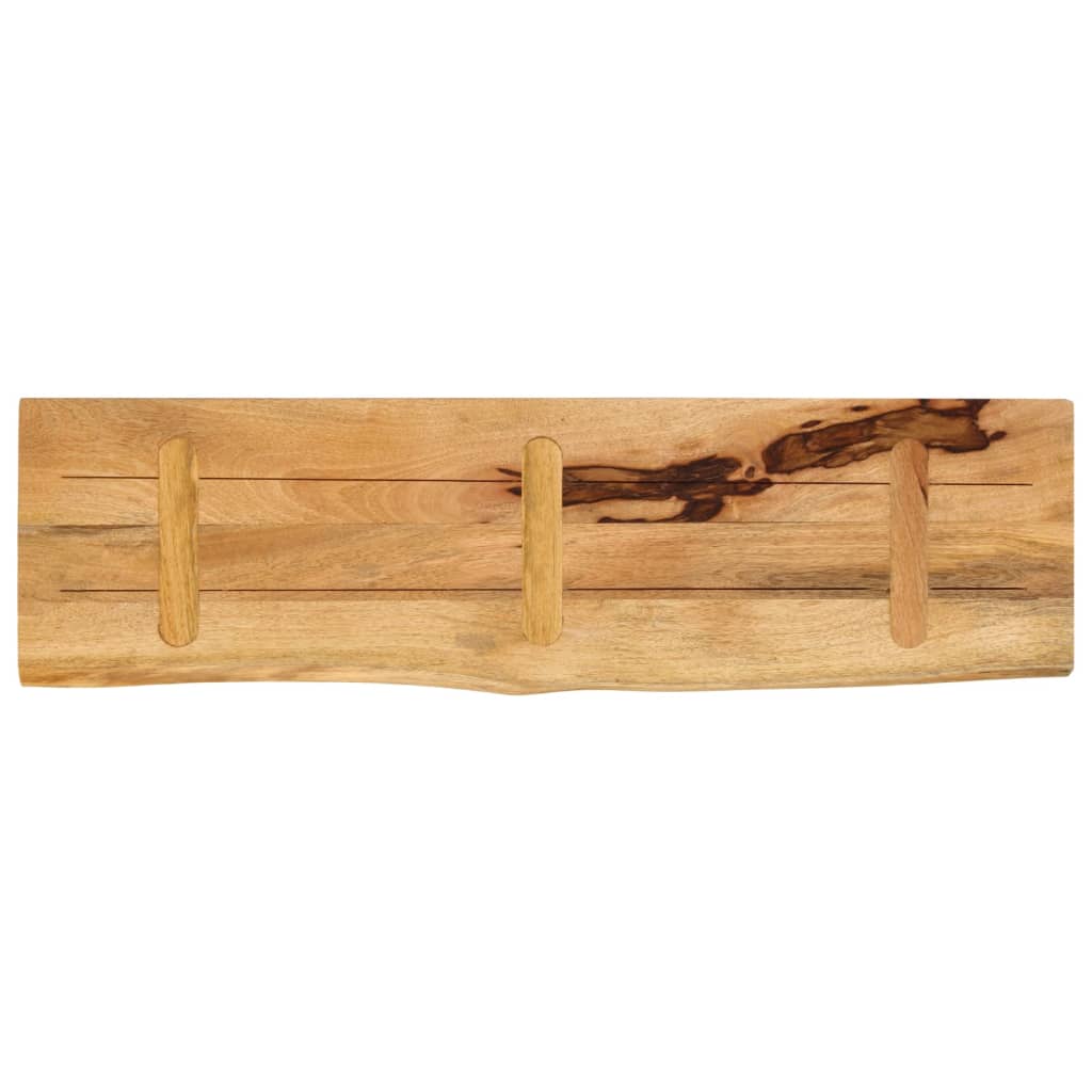 Blat de masă margine naturală, 120x30x3,8 cm, lemn masiv mango