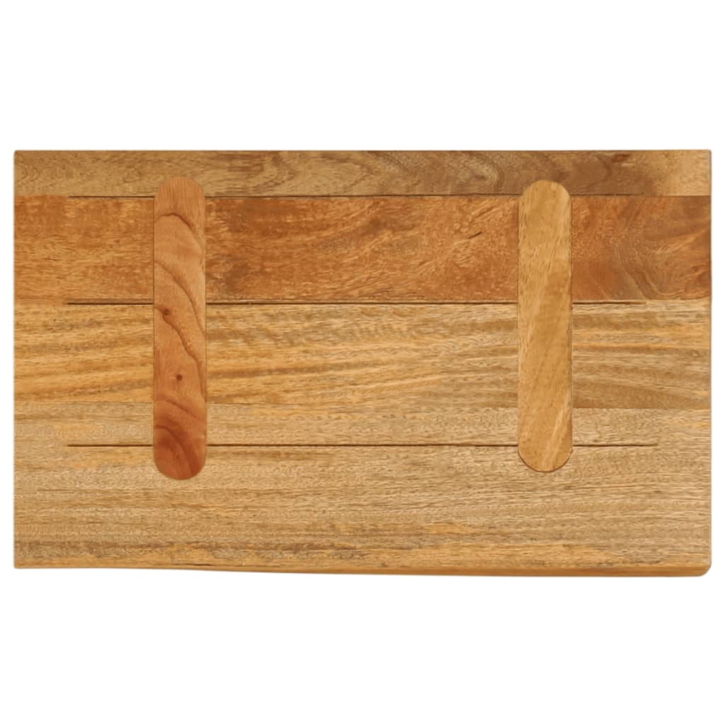 Blat de masă contur organic 40x20x2,5 cm lemn masiv de mango