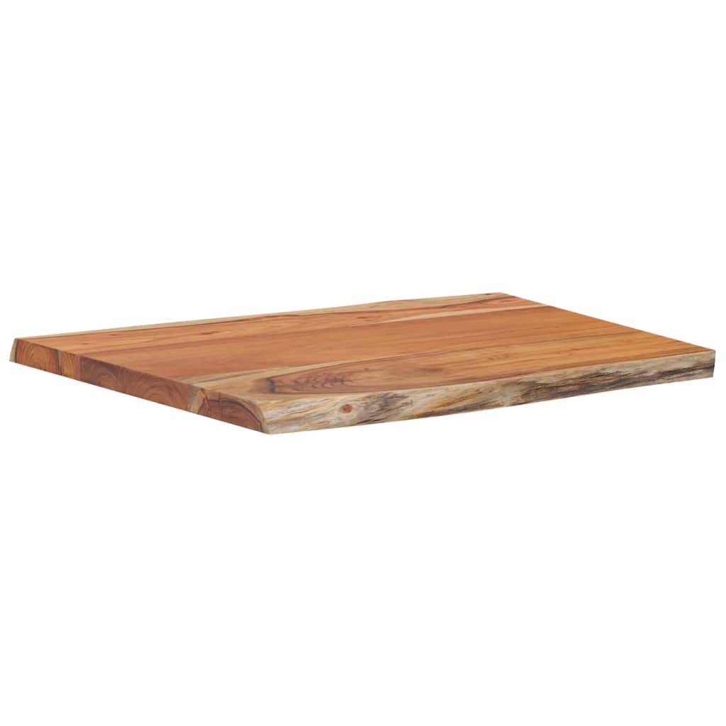Blat masă 70x60x2,5cm dreptunghiular lemn acacia contur natural