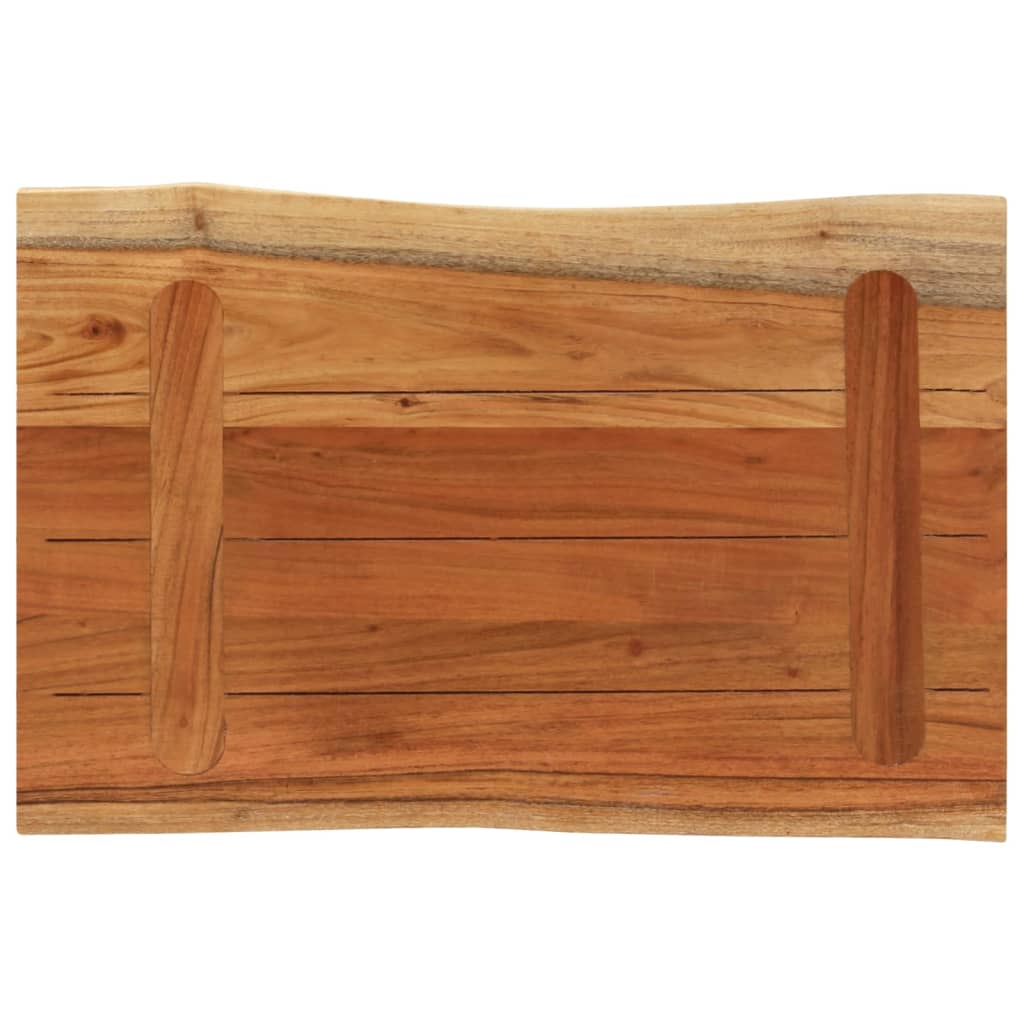 Blat masă 50x40x3,8 cm dreptunghiular lemn acacia margine vie