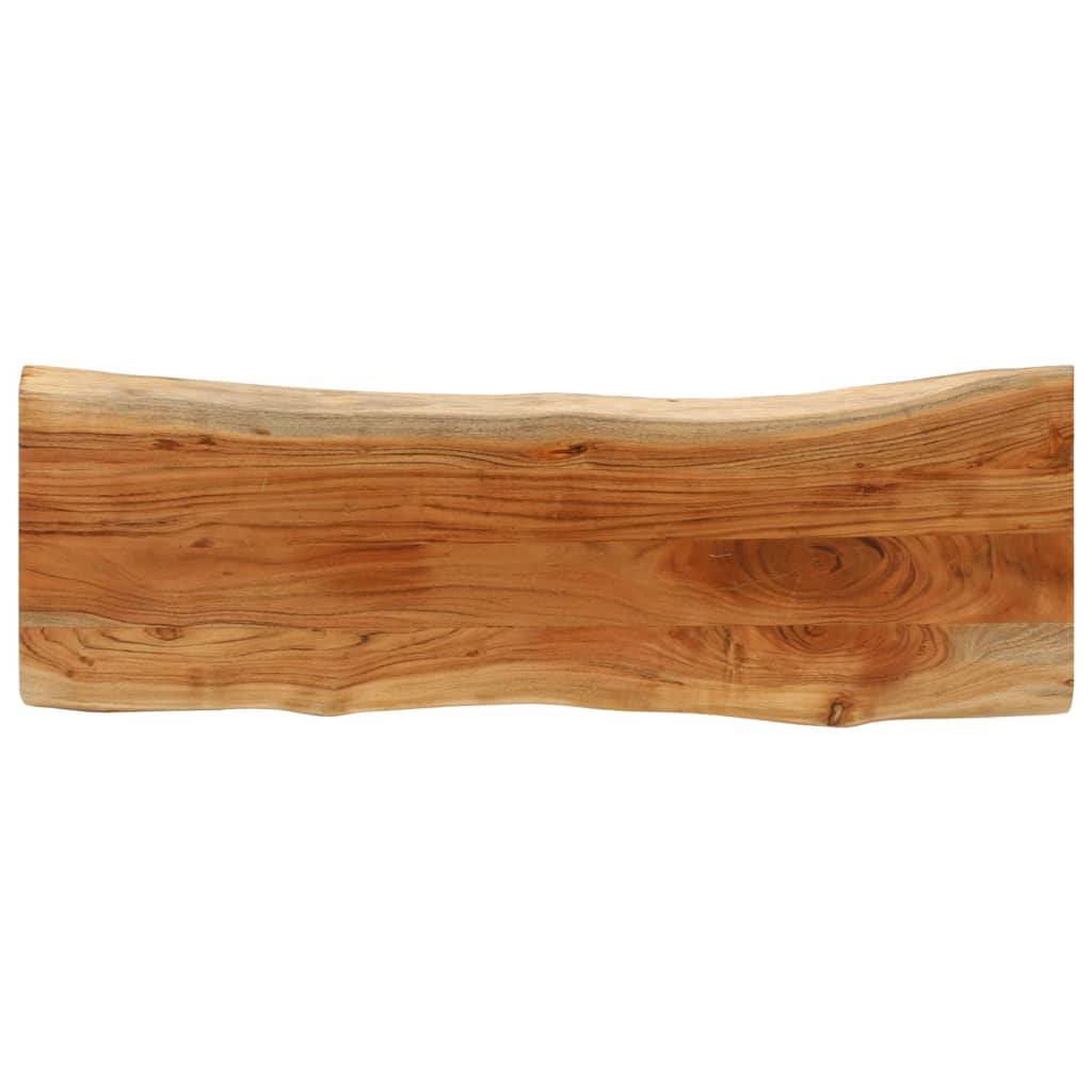 Blat masă 120x40x3,8 cm dreptunghiular lemn acacia margine vie