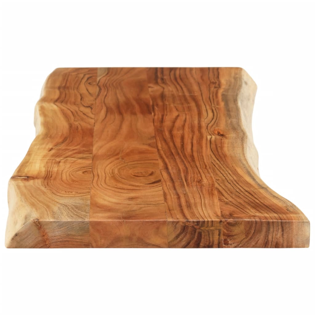 Blat masă 120x40x3,8 cm dreptunghiular lemn acacia margine vie
