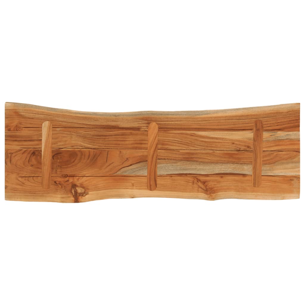 Blat masă 120x40x3,8 cm dreptunghiular lemn acacia margine vie