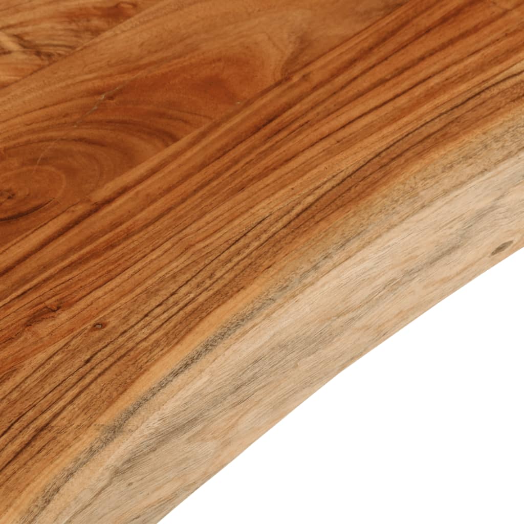Blat masă 120x40x3,8 cm dreptunghiular lemn acacia margine vie