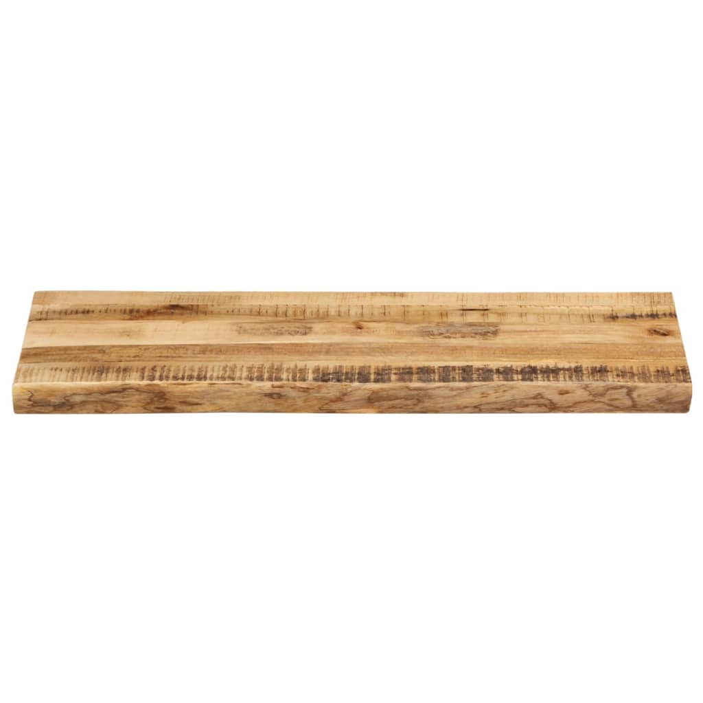 Blat de masă contur organic 90x40x3,8 cm lemn masiv mango brut