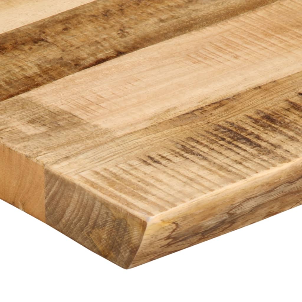 Blat de masă contur organic 90x40x3,8 cm lemn masiv mango brut