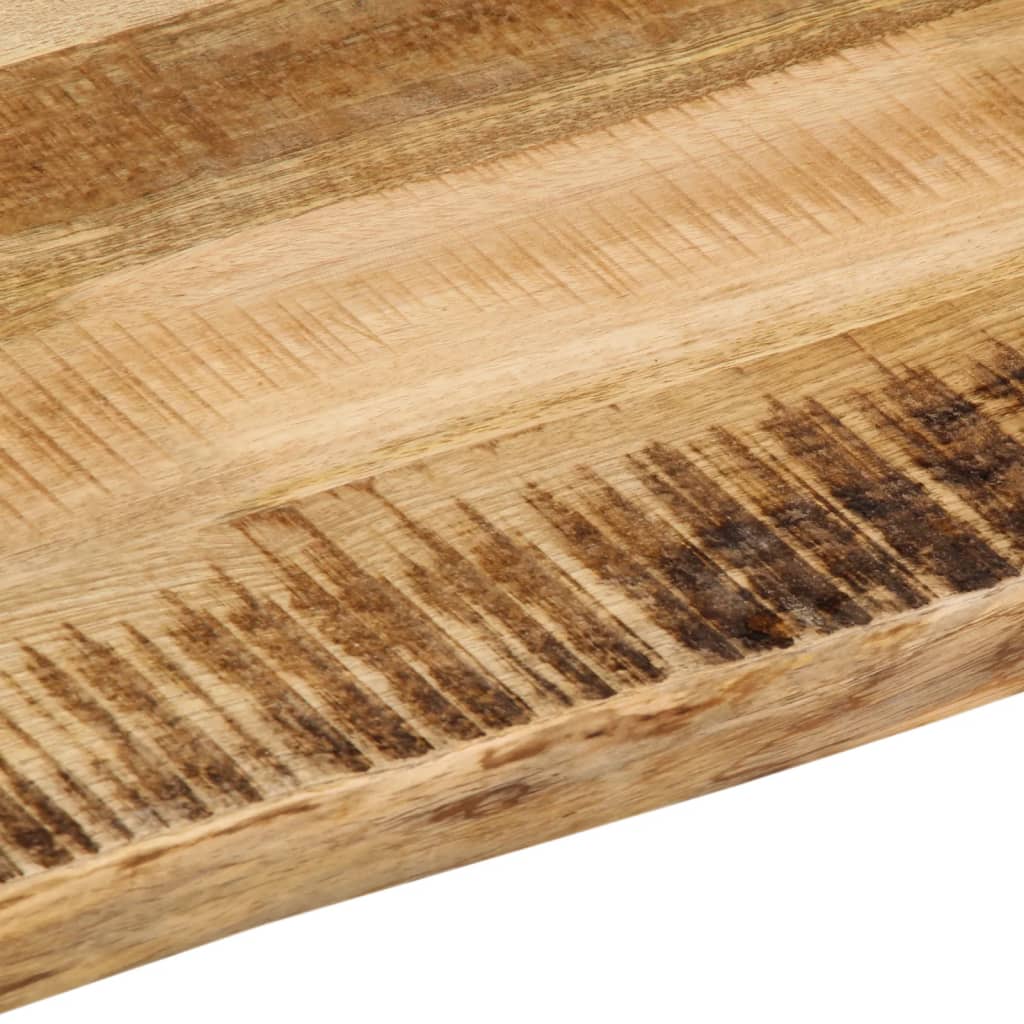 Blat de masă contur natural 90x80x3,8 cm lemn masiv mango brut