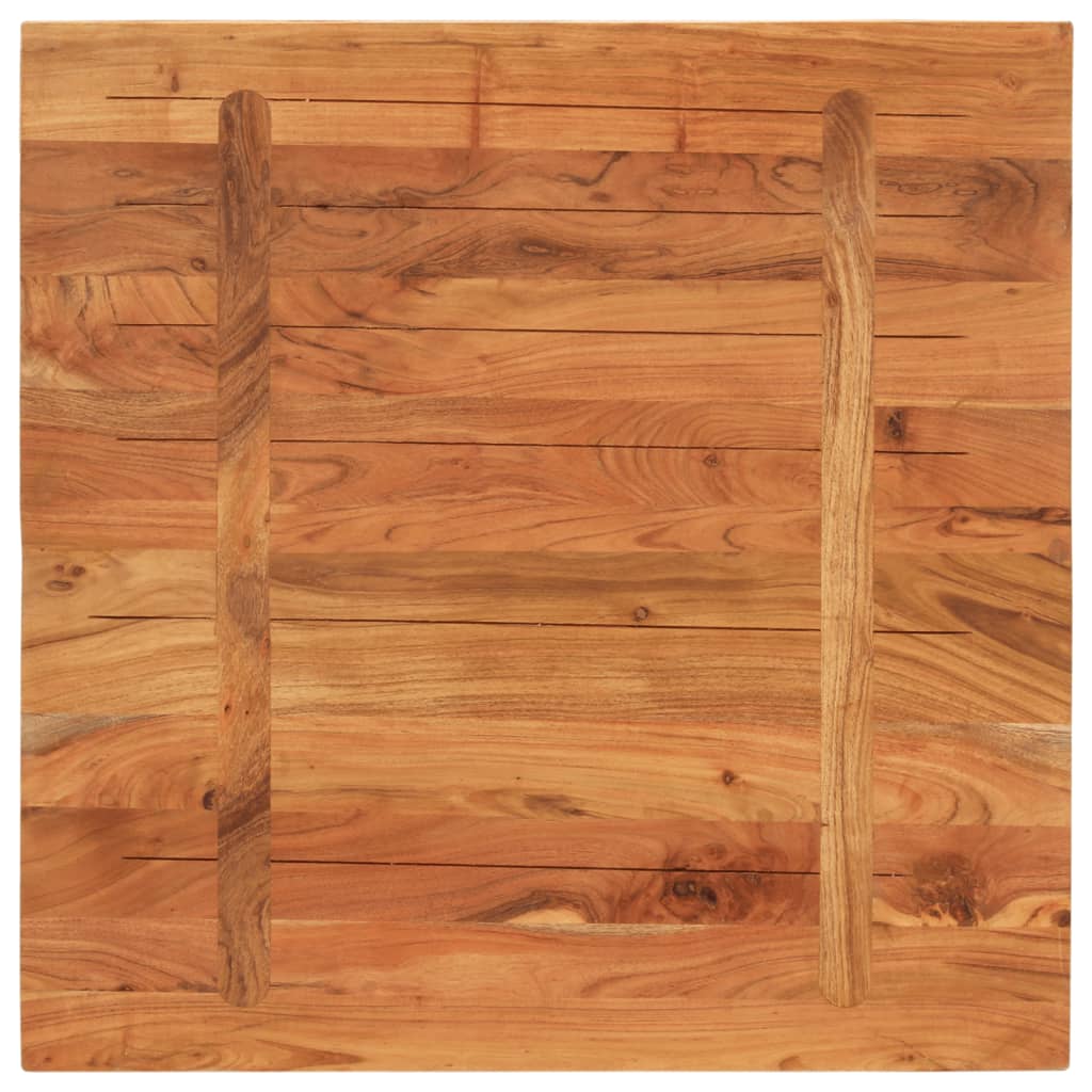 Blat de masă pătrată, 80x80x3,8 cm, lemn masiv de acacia