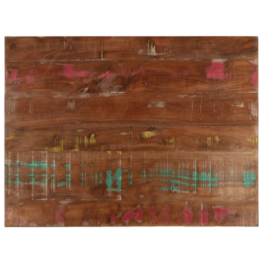 Blat de masă, 90x70x1,5 cm, dreptunghiular, lemn masiv reciclat