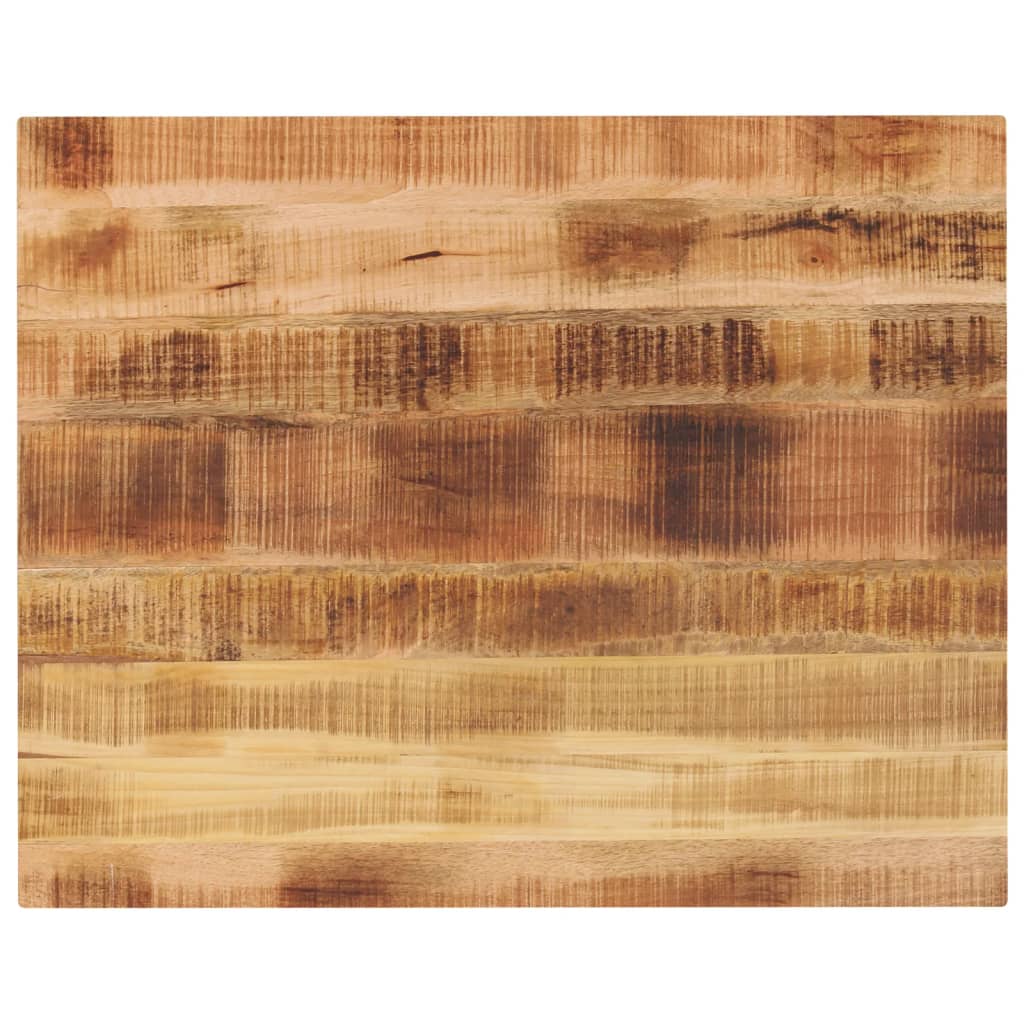 Blat masă, 90x80x2,5 cm, dreptunghiular, lemn masiv mango brut