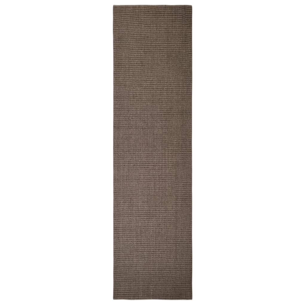 Covor din sisal pentru ansamblu de zgâriat, maro, 66x250 cm