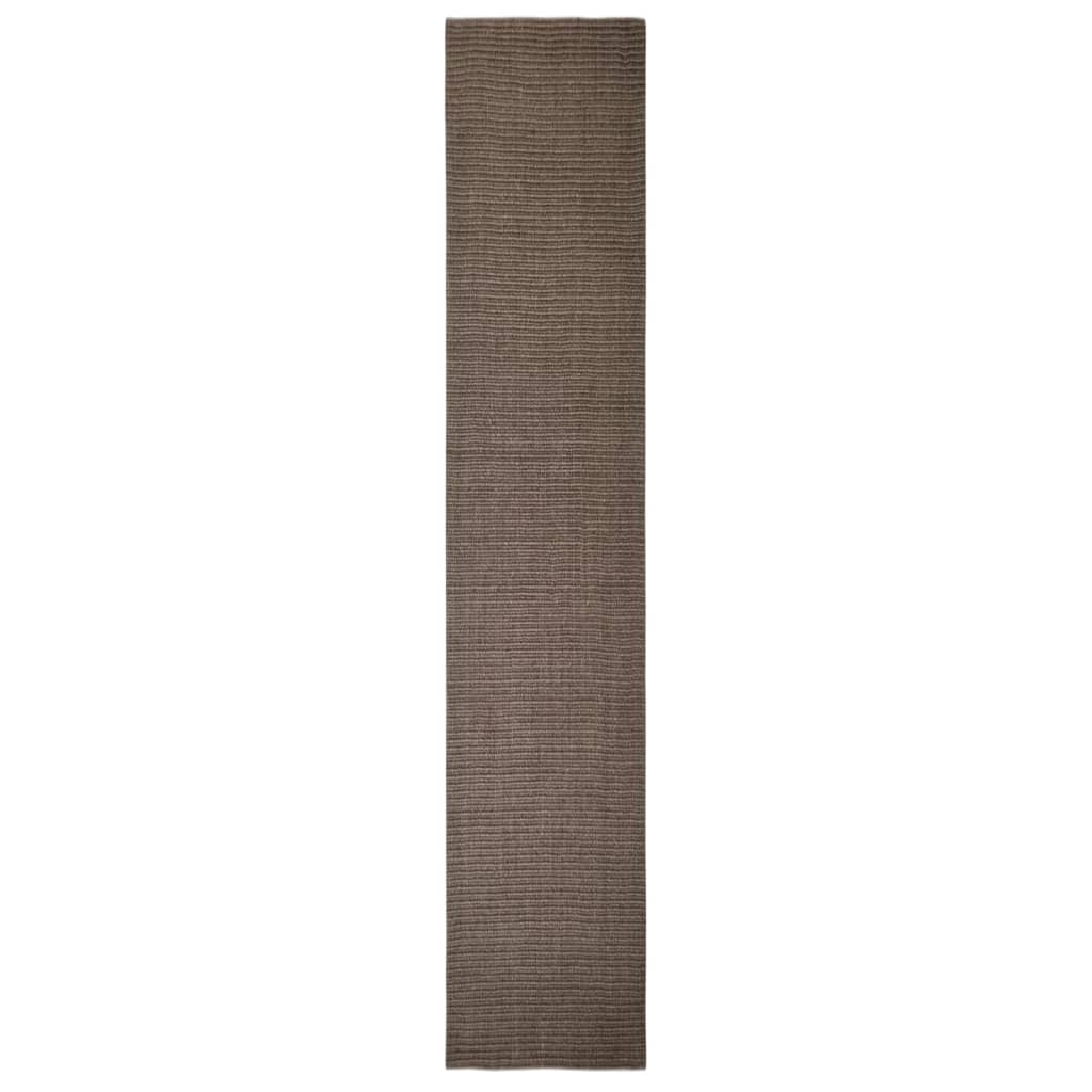 Covor din sisal pentru ansamblu de zgâriat, maro, 66x350 cm