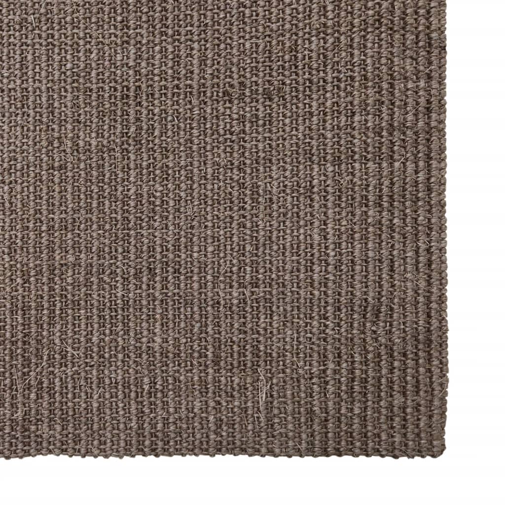 Covor din sisal pentru ansamblu de zgâriat, maro, 80x350 cm