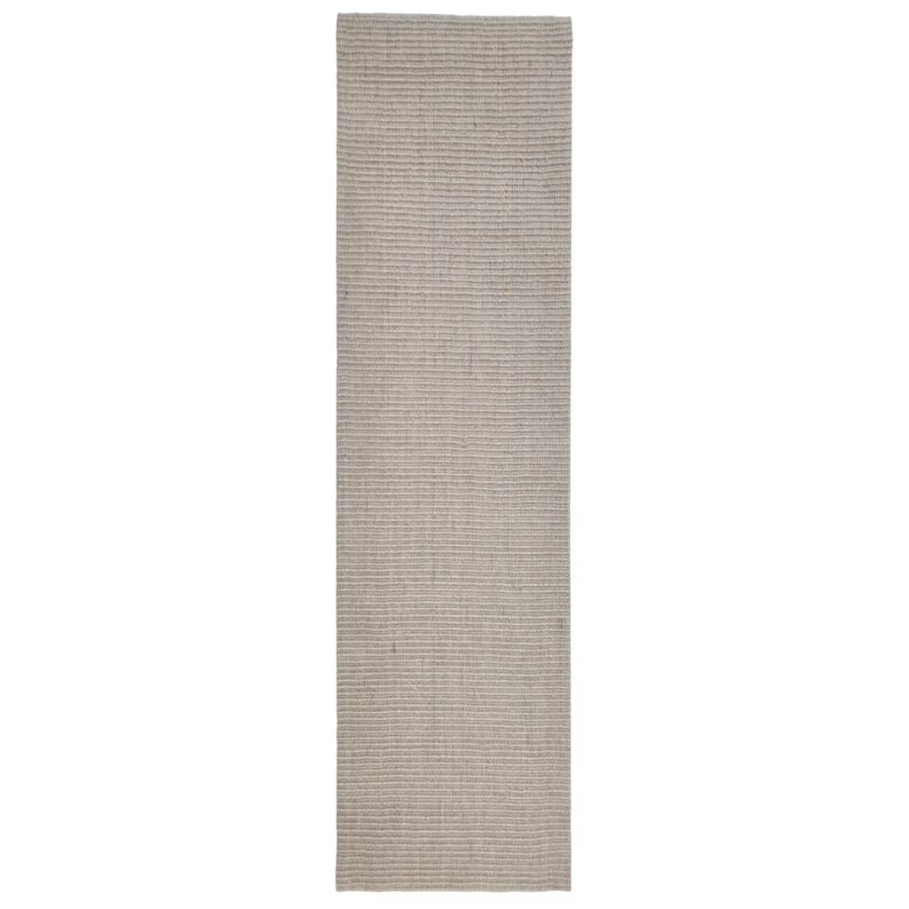 Covor din sisal pentru stâlp de zgâriat, nisipiu, 80x300 cm