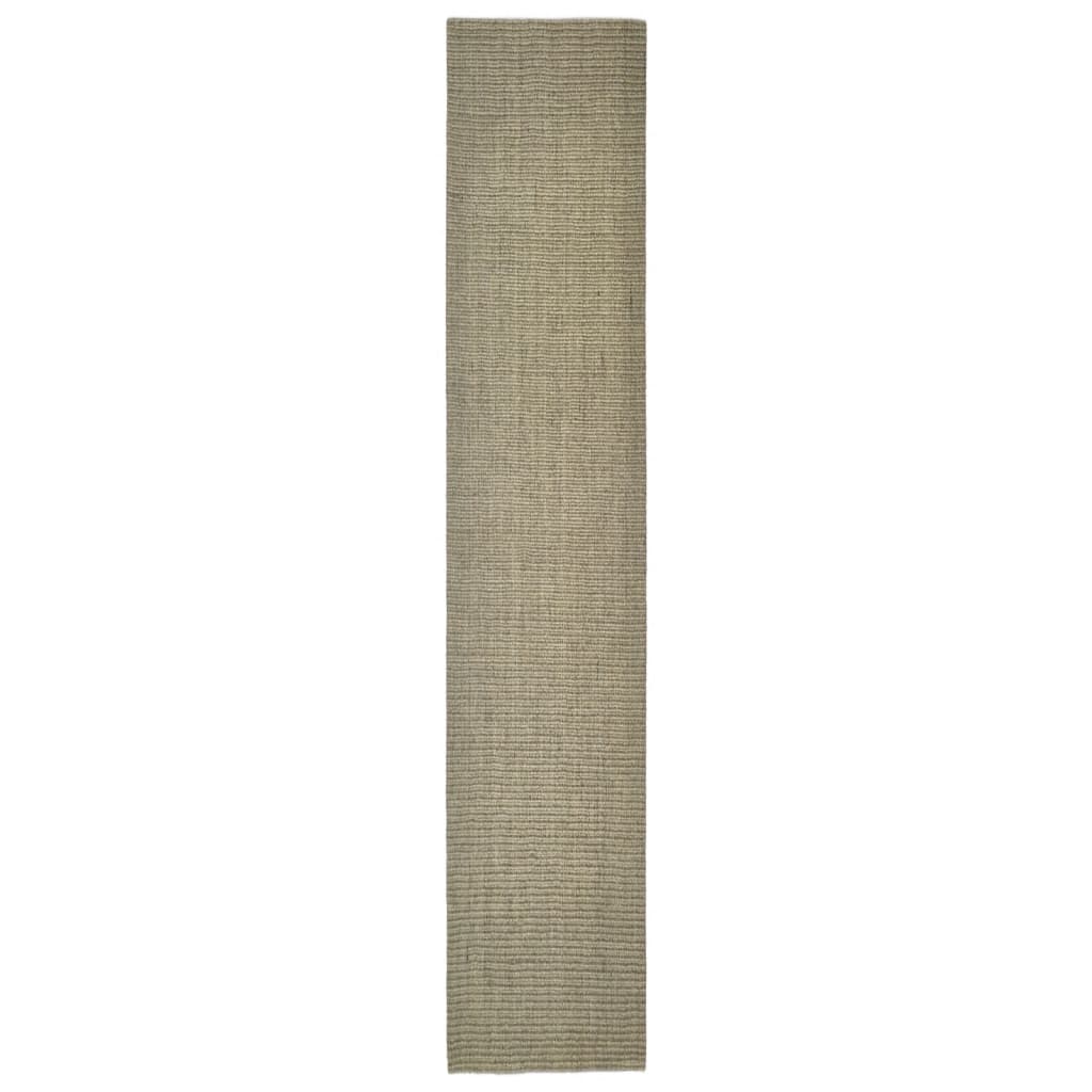 Covor din sisal pentru stâlp de zgâriat, gri taupe, 66x350 cm