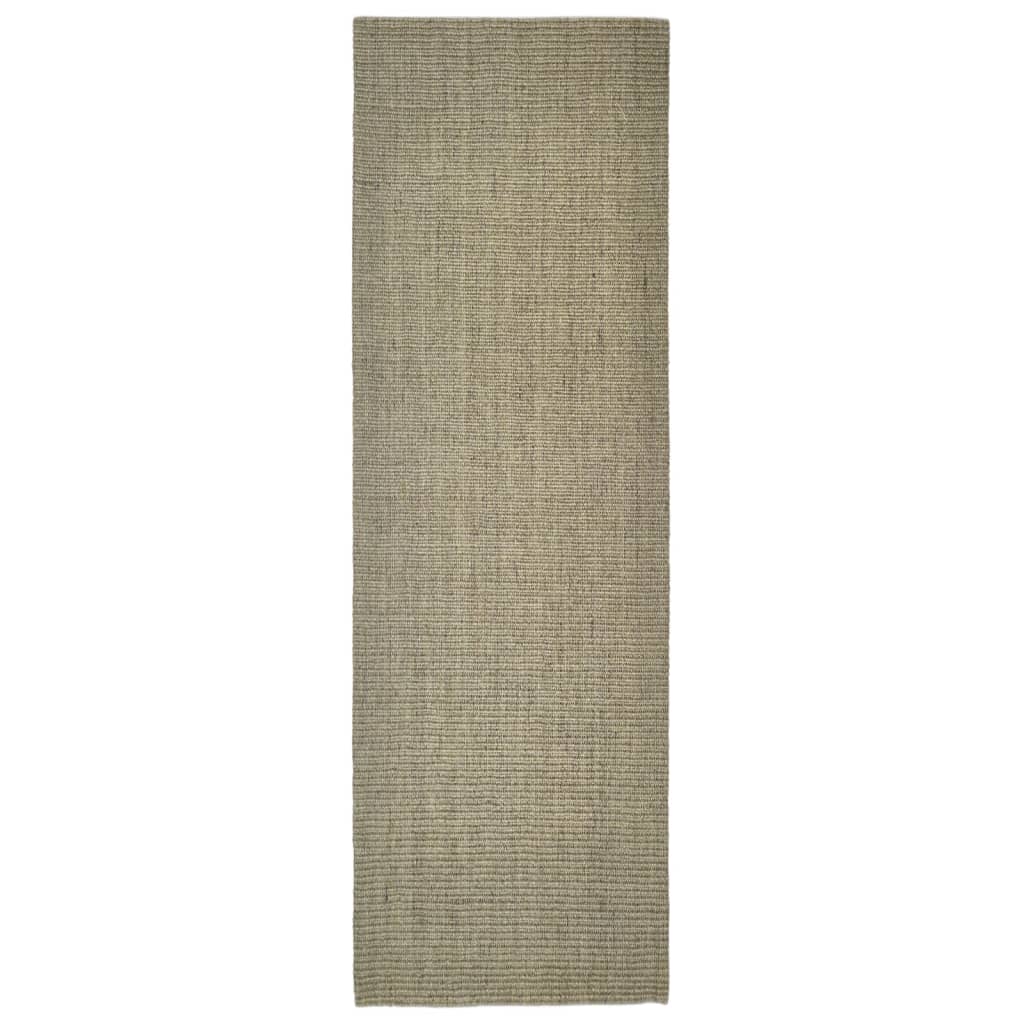 Covor din sisal pentru stâlp de zgâriat, gri taupe, 80x250 cm