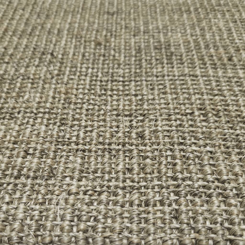 Covor din sisal pentru stâlp de zgâriat, gri taupe, 80x250 cm