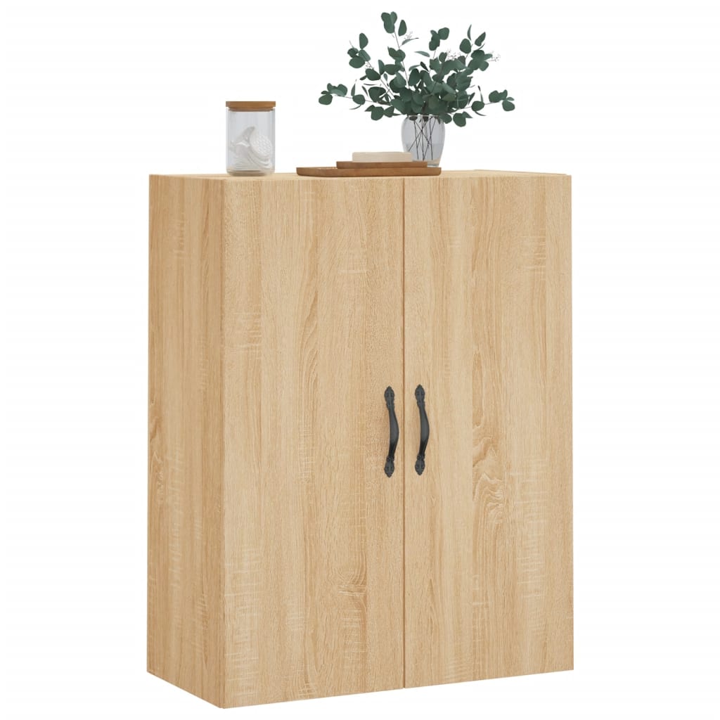 Dulap TV pe perete stejar sonoma, 69,5x34x90 cm, lemn prelucrat