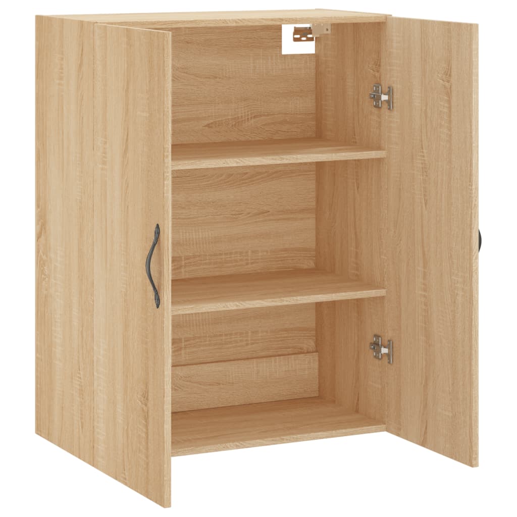 Dulap TV pe perete stejar sonoma, 69,5x34x90 cm, lemn prelucrat