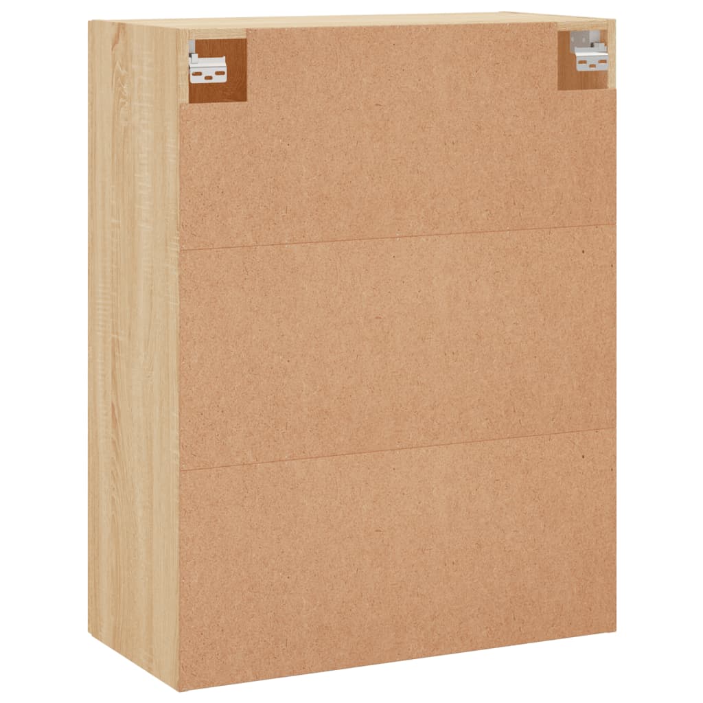 Dulap TV pe perete stejar sonoma, 69,5x34x90 cm, lemn prelucrat