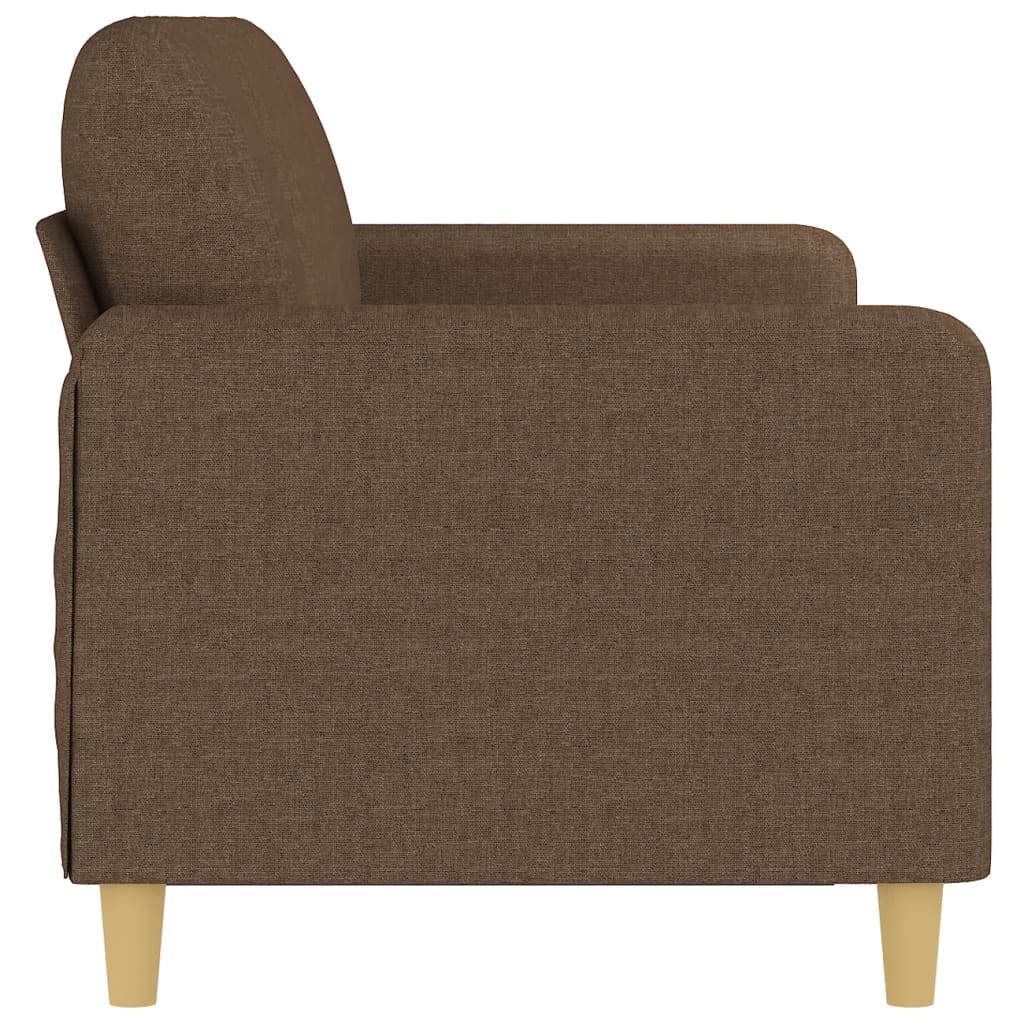 Canapea cu 3 locuri, maro, 180 cm, material textil