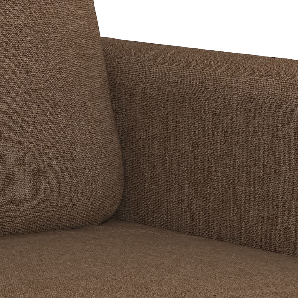 Canapea cu 3 locuri, maro, 180 cm, material textil